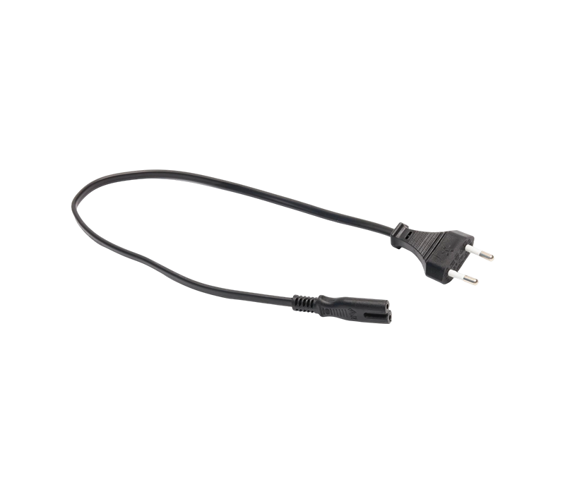 JT007/FY001+ST2/FY-ST2 2.5A 250V ইউরোপীয় স্ট্যান্ডার্ড দুই-পিন প্লাগ IEC C7 সংযোগকারী সহ