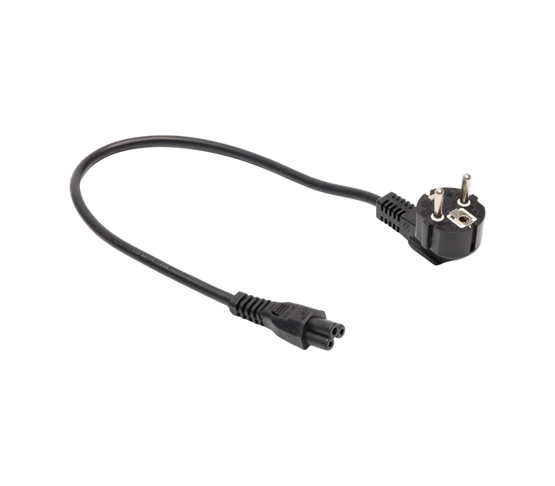 JT008/FY003+JT-ST2B/ST2B 16A 250V ইউরোপীয় স্ট্যান্ডার্ড থ্রি-পিন 90-ডিগ্রি এলবো প্লাগ IEC C5 সংযোগকারী সহ