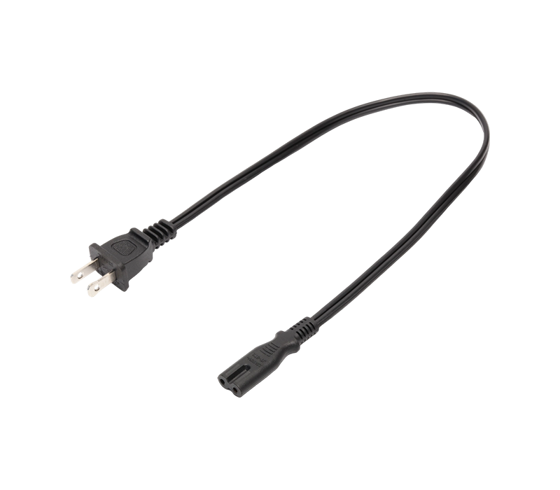 JT-2+ST2/FY-ST2 10A 125V IEC সংযোগকারী C7 সহ দুই-পিন আমেরিকান স্ট্যান্ডার্ড প্লাগ