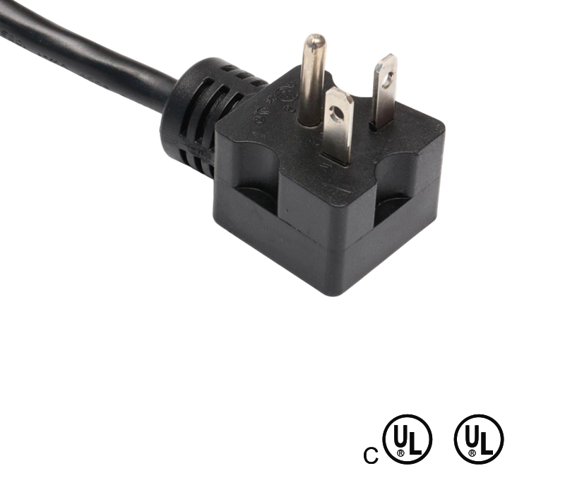 JT2-3I/JT-3H 20A 125V আমেরিকান স্ট্যান্ডার্ড 3-পিন 90-ডিগ্রি অ্যাঙ্গেল প্লাগ