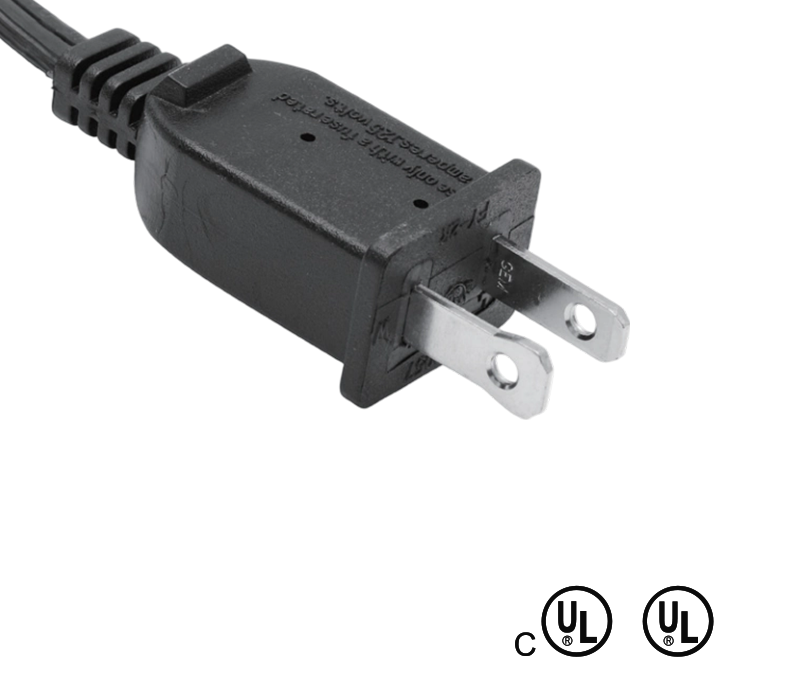 FY-2R 13A 125V ফিউজ সহ দুই-পিন আমেরিকান স্ট্যান্ডার্ড প্লাগ