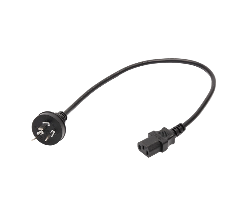A3-7/10+JT-ST3 10A 250V তিন-পিন অস্ট্রেলিয়ান প্লাগ IEC C13 সংযোগকারী সহ