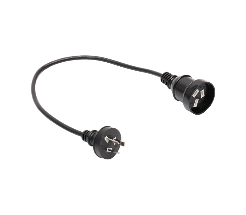 A3-7/10+AZ3-10 10A 250V তিন-পিন অস্ট্রেলিয়ান প্লাগ মহিলা সকেট এক্সটেনশন কর্ড