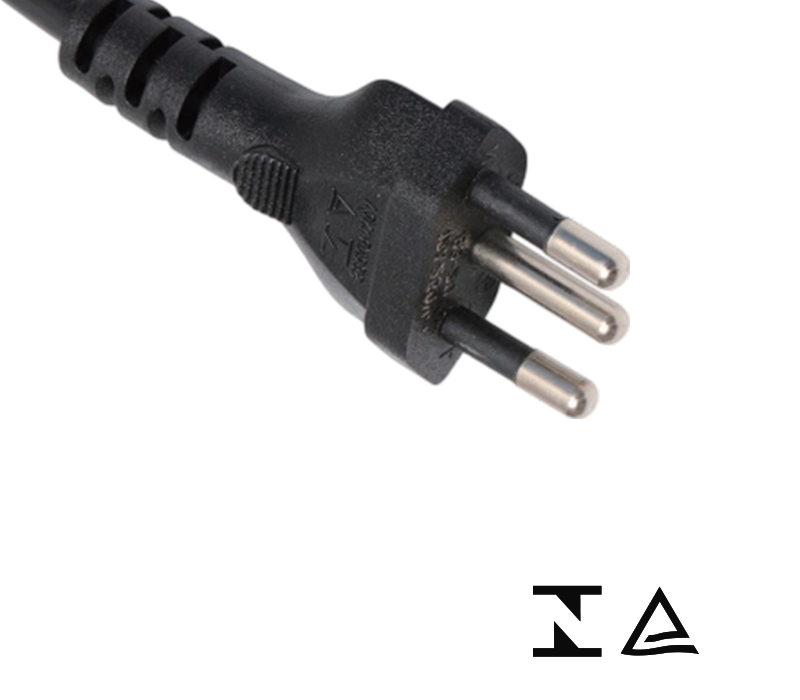 B3-20 20A 250V তিন-পিন ব্রাজিলিয়ান প্লাগ