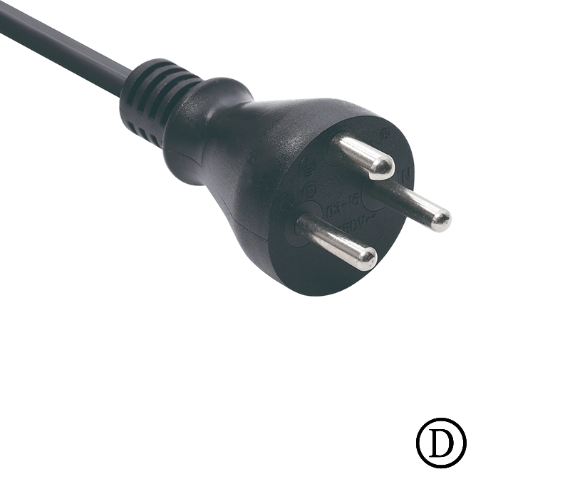 D3-16 16A 250V থ্রি-পিন ডেনিশ প্লাগ